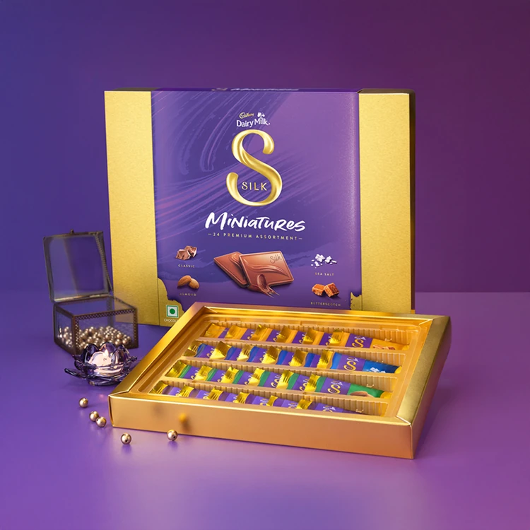 Cadbury Dairy Milk Silk Miniatures Premium Assorted Diwali Chocolate Gift Pack