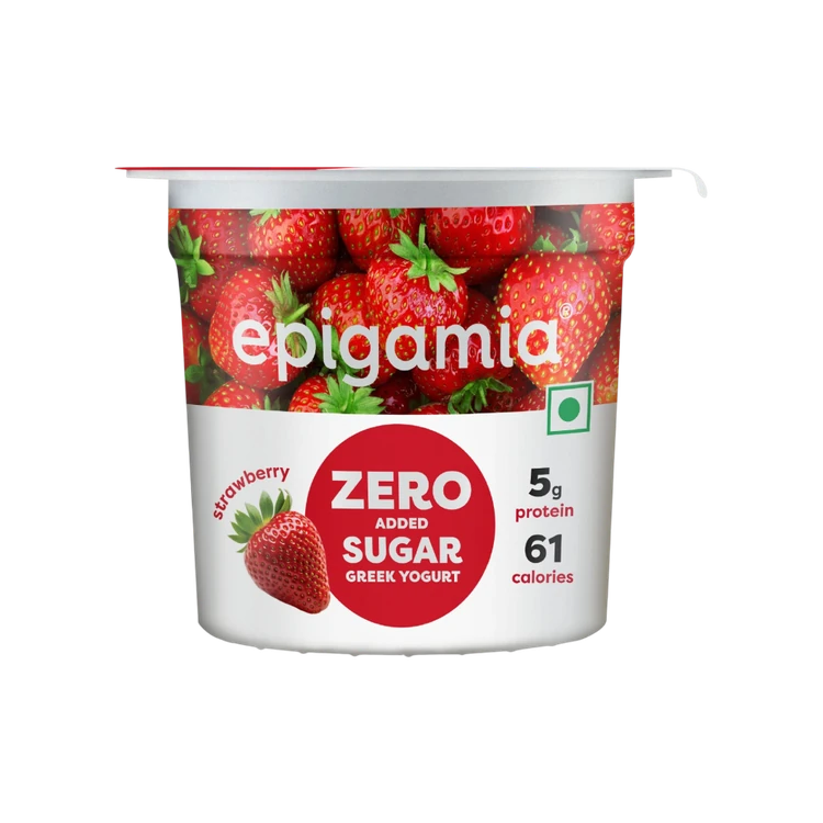 epigamia Strawberry Flavoured Greek Yogurt