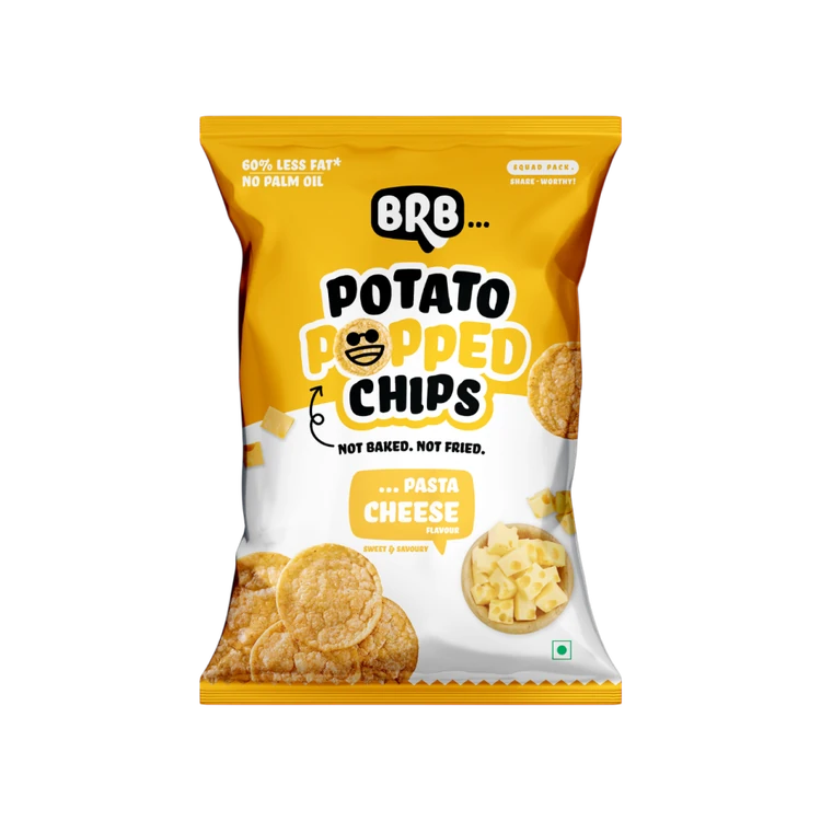 BRB Potato Popped Chips (Pasta Cheese Flavour)