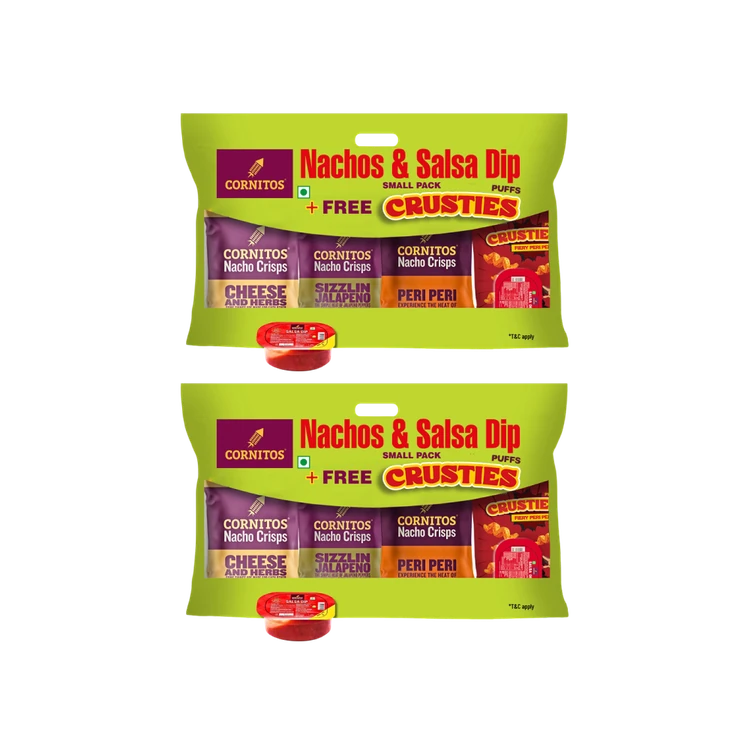 Cornitos Nachos Crisps & Dip Combo - Pack of 2
