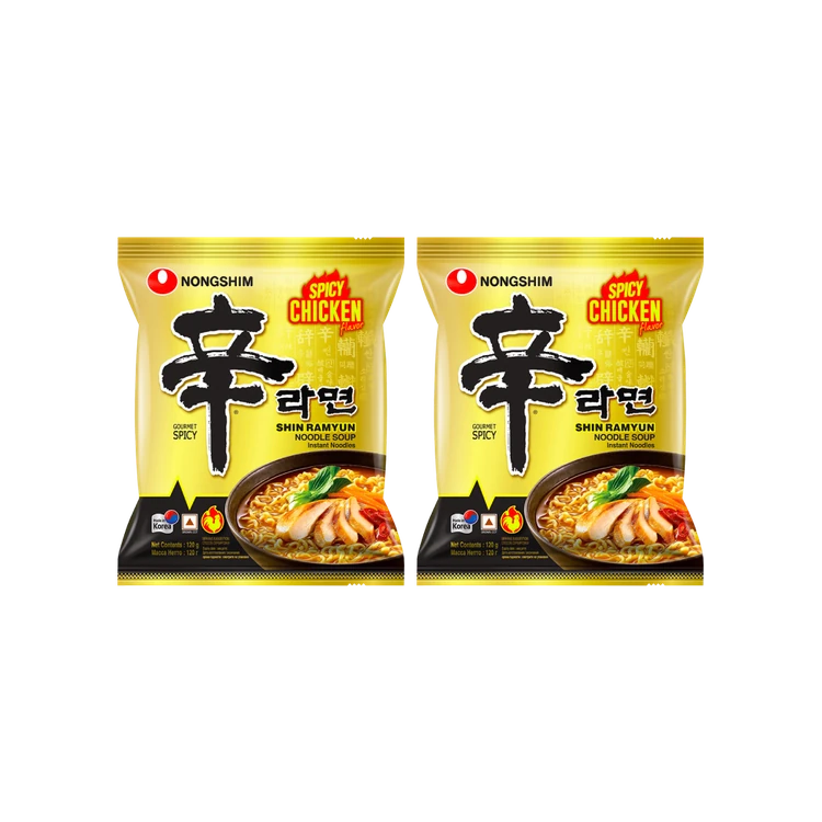 Nongshim Shin Ramyun Spicy Chicken Noodles Soup - Pack of 2