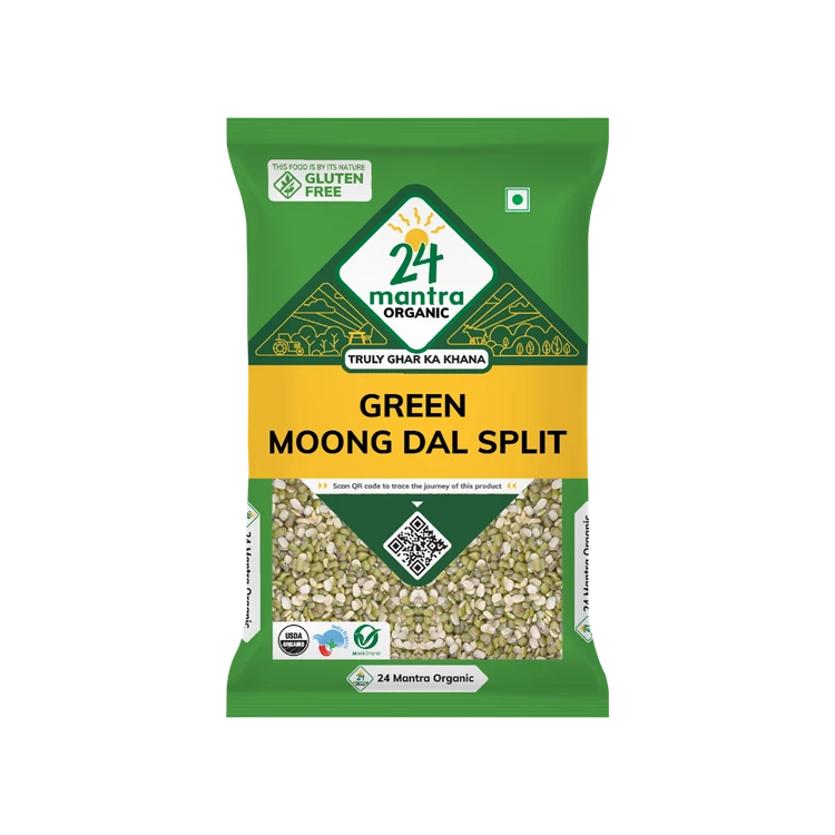 24 Mantra Organic Moong Dal (Chilka) Split