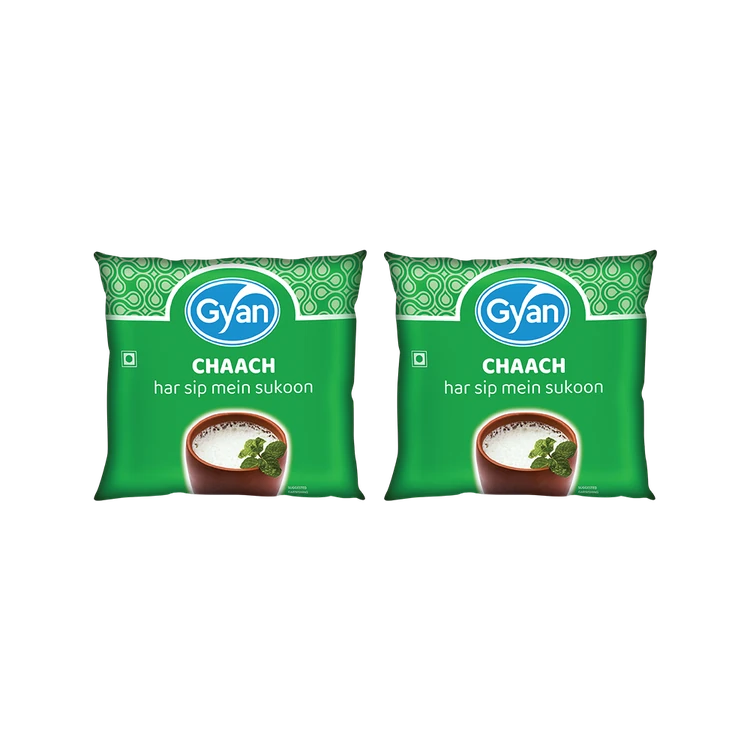 Gyan Unsalted Buttermilk - Pack of 2