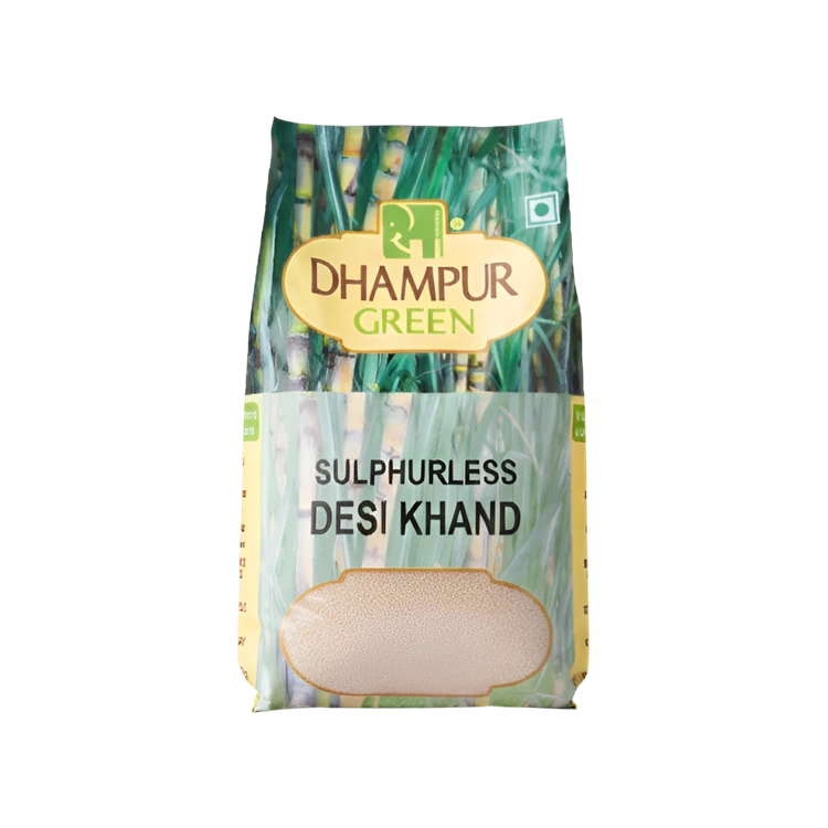 Dhampur Green Sulphurless Desi Khand (Khand Sakkare)