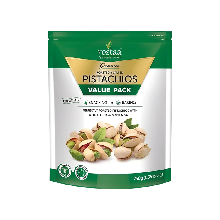 Rostaa Gourmet Roasted & Salted Pistachios (Pista)