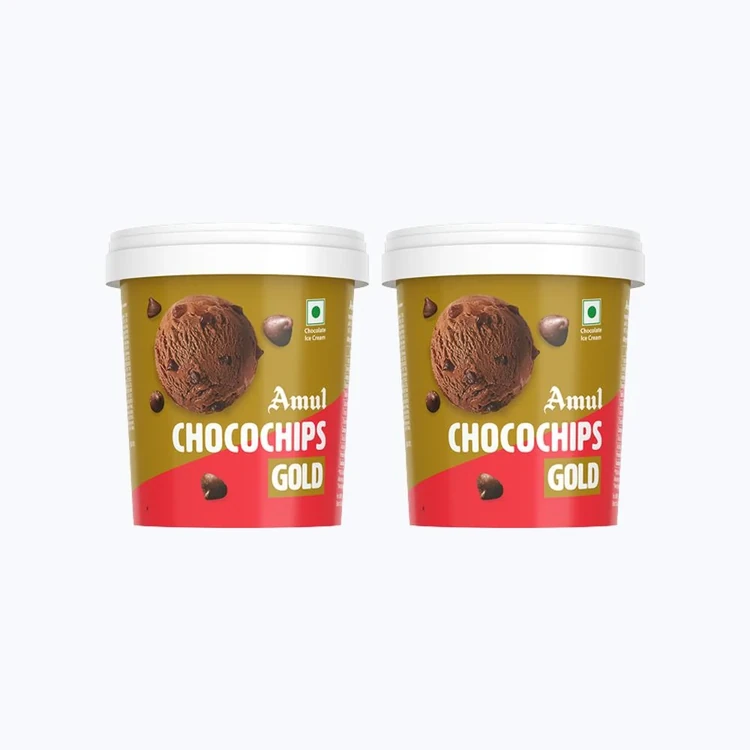 Amul Gold Chocochip Ice Cream Cup - Pack of 2