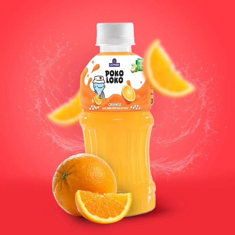 Poko Loko Orange Nata De Coco Juice