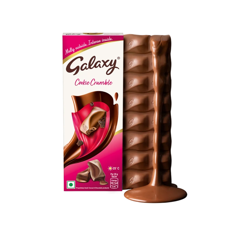 Galaxy Cookie Crumble Milk Chocolate Bar With Cookie Pieces