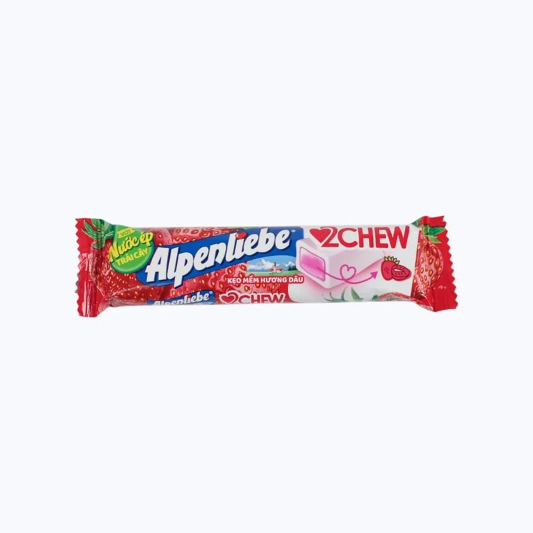 Alpenliebe 2Chew Strawberry Flavoured Soft Candy