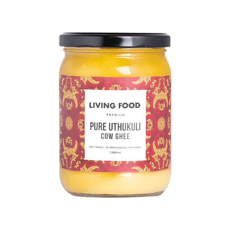 Living Food Pure Uthukuli Cow Ghee (Hasuvina Tuppa)