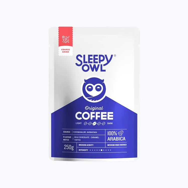Sleepy Owl Medium Roast French Press Ground Coffee
