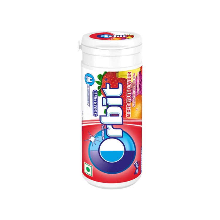 Orbit Mixed Fruit Flavour Chewing Gum (Sugar Free)