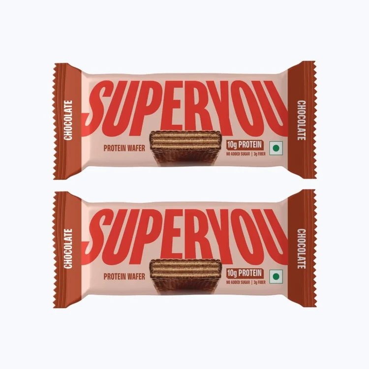 SuperYou Chocolate Wafer Protein Bar - Pack of 2