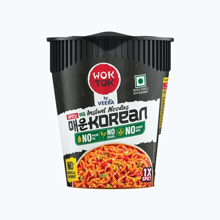 Wok Tok by Veeba Spicy Korean Cup Noodles (No Maida & Palm Oil)