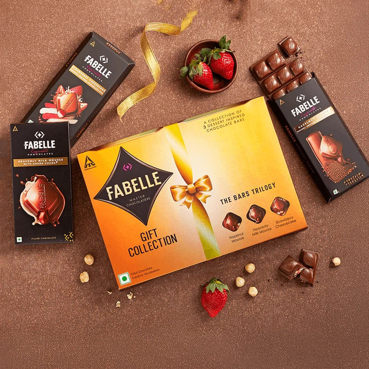 Fabelle Exquisite Trilogy Chocolate Gift Pack - Pack of 3