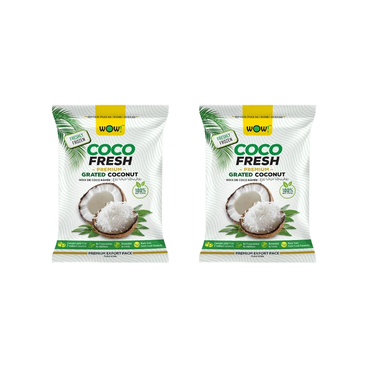 Wow! Coco Fresh Grated Coconut - Pack of 2
