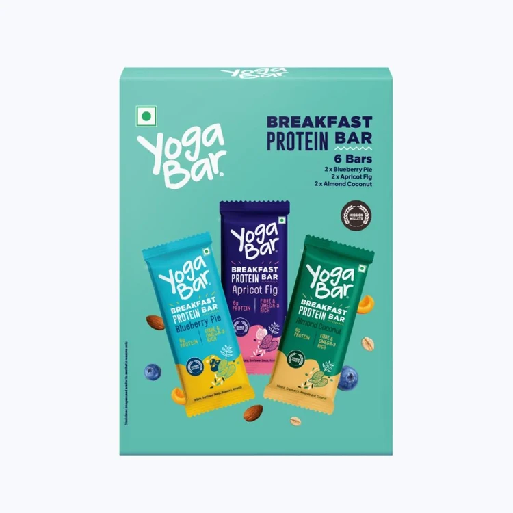 Yoga Bar Assorted Breakfast Protein Bar - Pack of 6