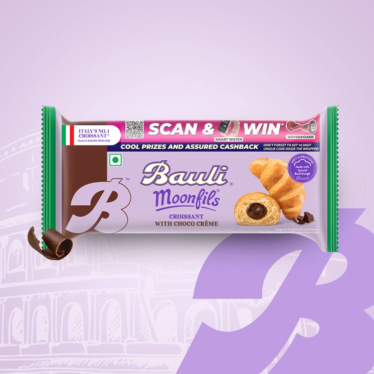Bauli Moonfils Chocolate Crème Soft Croissant (Eggless)