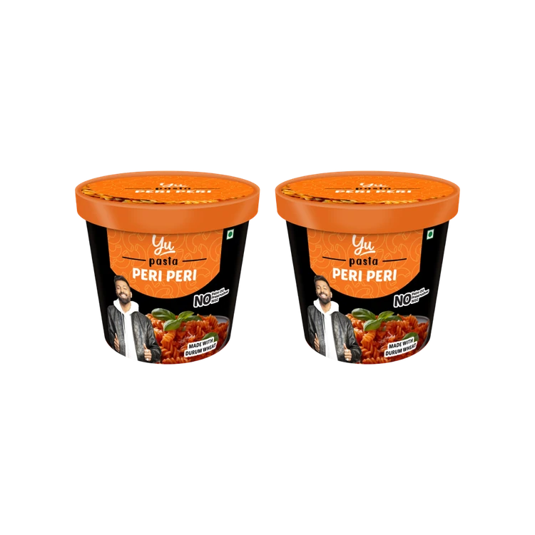 Yu Peri Peri Instant Pasta Cup - Pack of 2