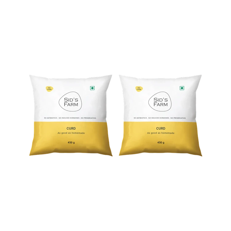 Sids Farm Pouch Curd - Pack of 2