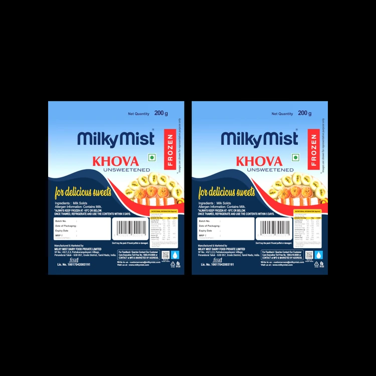Milky Mist Unsweetened Khoya - Pack of 2