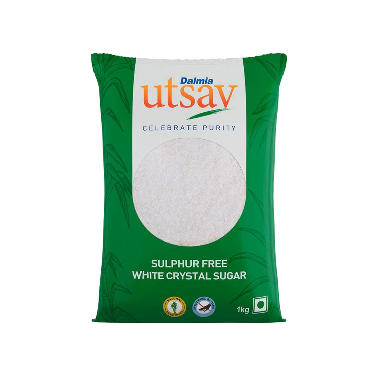 Dalmia Utsav White Crystal Sulphurless Sugar (Sulphur Rahitha Sakkare)