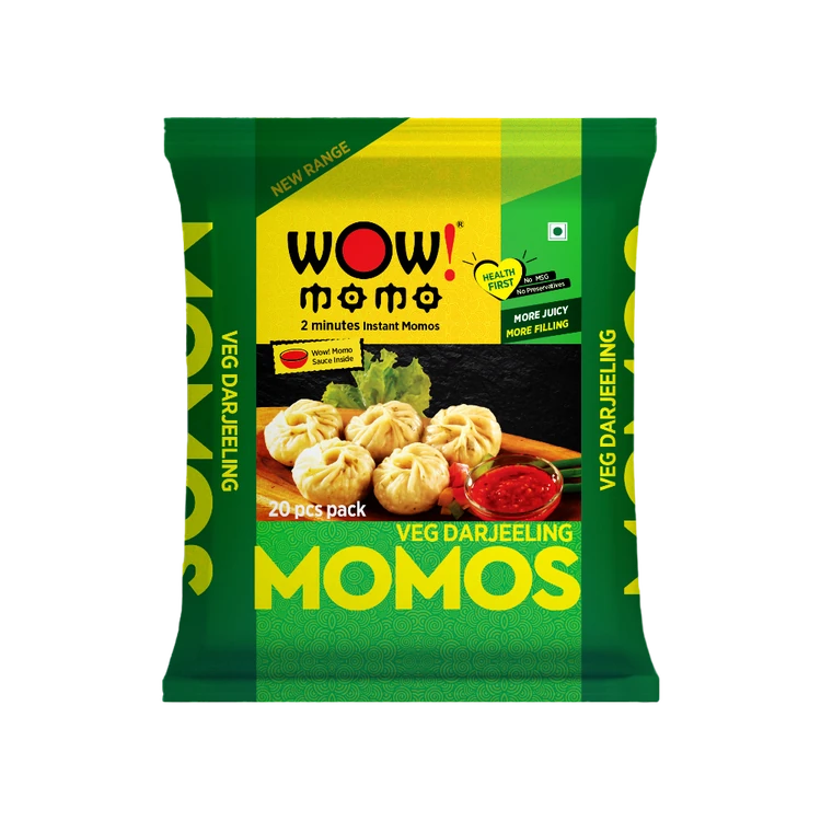 Wow! Momo Veg Darjeeling Momos (Frozen)