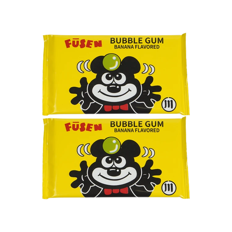 Fusen Banana Flavored Bubble Gum - Pack of 2