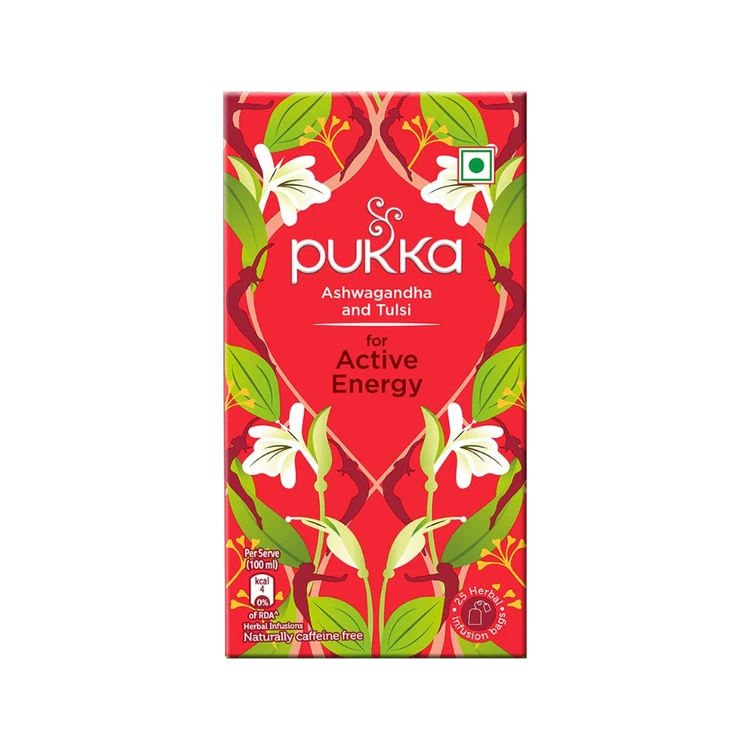 Pukka Ashwagandha & Tulsi Tea Bags (for Active Energy)