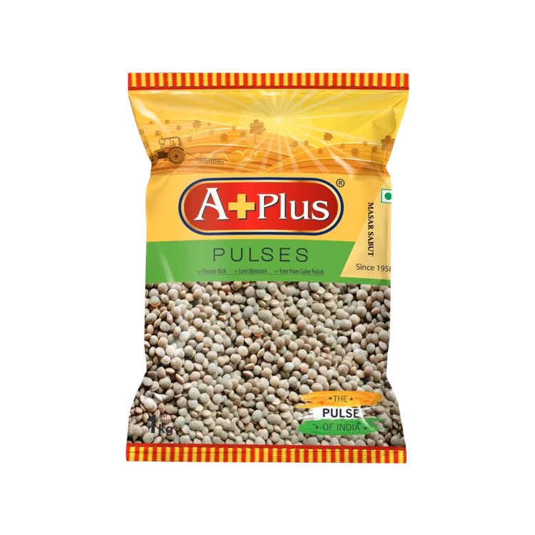 Aplus Masoor Sabut Bold (Kappu Masoor Bele)