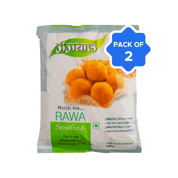 Gangwal Semolina Sooji/Rawa - Pack of 2 (Rave)