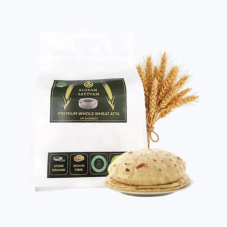 ALOKAM SATTVAM Chakki Fresh Sharbati Wheat Atta
