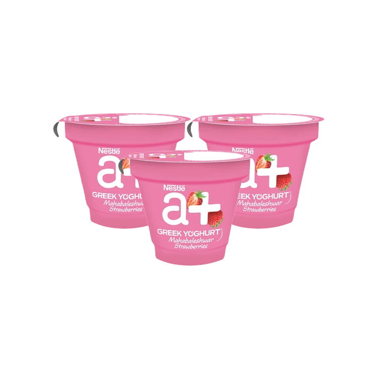Nestle a+ Strawberry Yogurt - Pack of 3