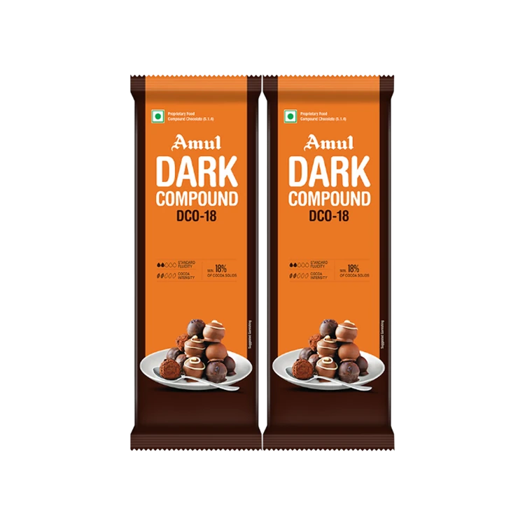 Amul Dark Compound Chocolate Bar - Pack of 2