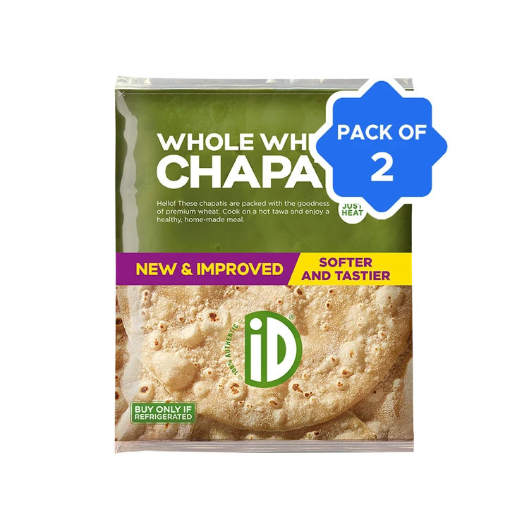 iD Whole Wheat Chapati (10 pieces) - Pack of 2