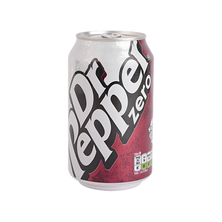 Dr Pepper Zero Sparkling Fruit Flavour Soft Drink (Low Calories)