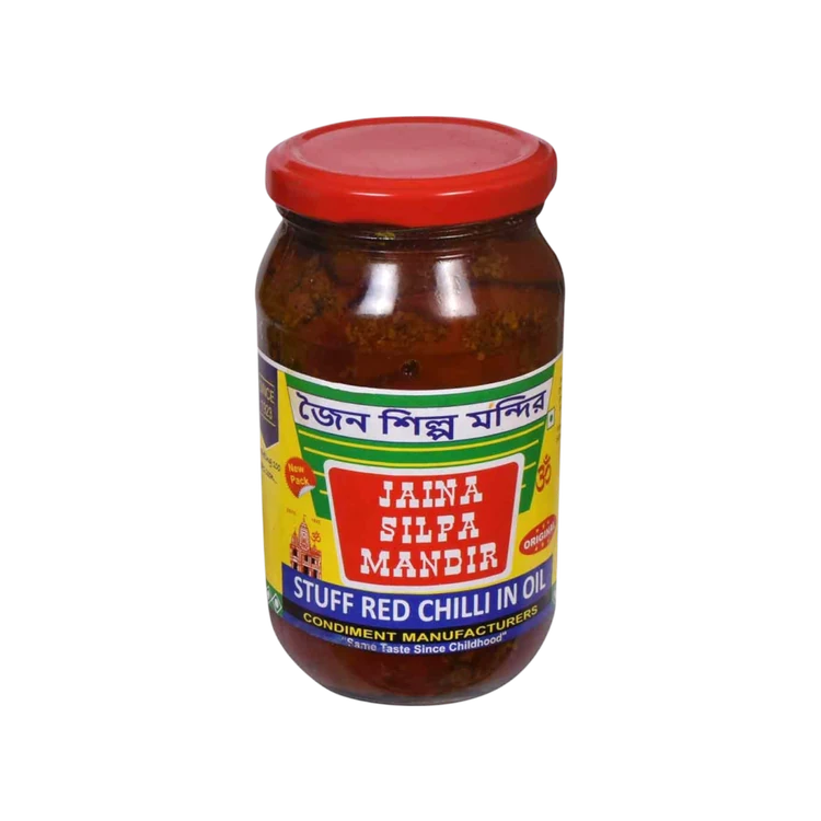 Jaina Silpa Mandir Stuff Red Chilli Pickle In Oil