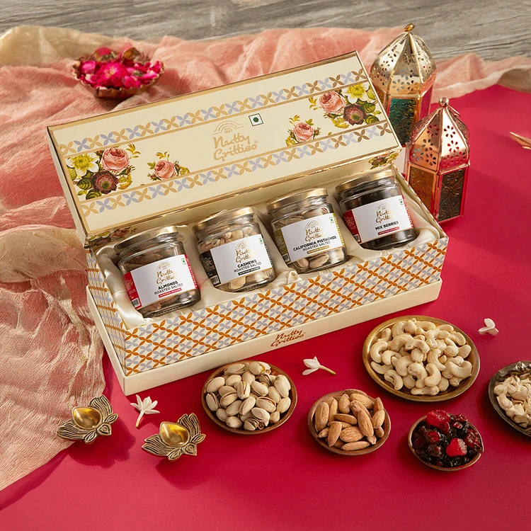 Nutty Gritties Gift of Health Premium Assorted Dry Fruits Gift Pack (Dry Fruits Udugore Pack)
