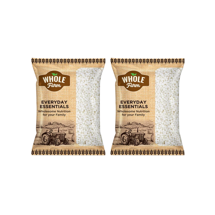 Whole Farm Premium Small Sabudana/Motidana/Sago - Pack of 2 (Sanna Sabakki)