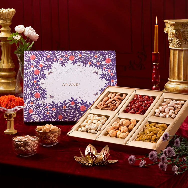 Anand Shaam Sitara Dry Fruits Gift Pack - 6 Varieties (Dry Fruits Udugore Pack)