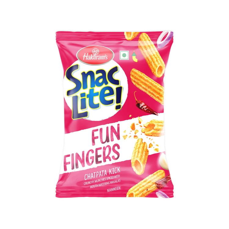 Haldiram's Snac Lite Fun Fingers Lightly Spiced Namkeen