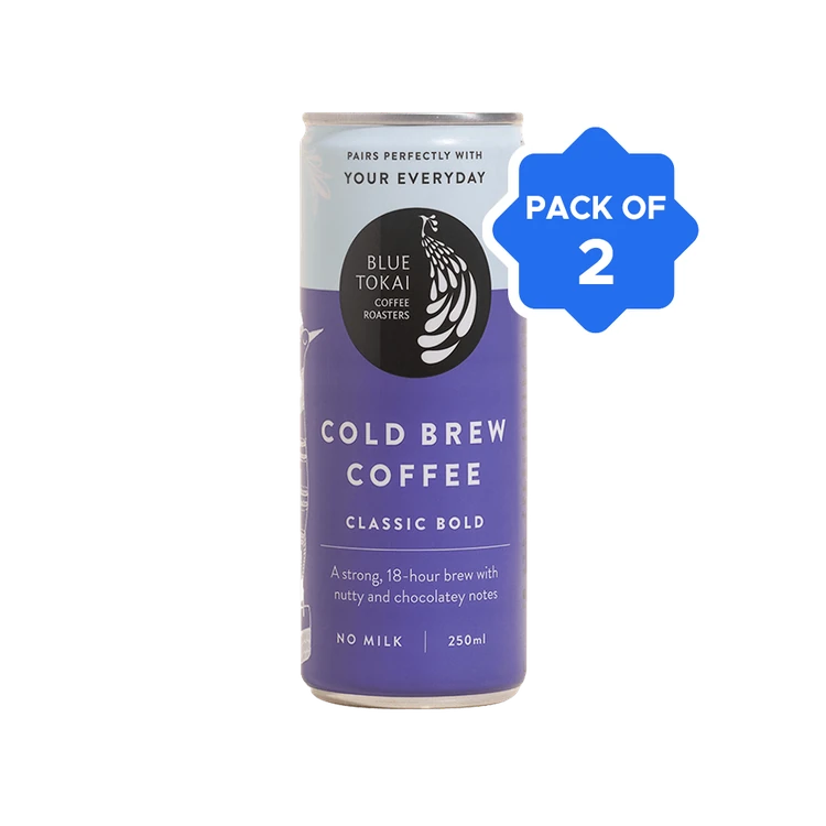 Blue Tokai Classic Bold Cold Coffee Can (Cold Brew) - Pack of 2