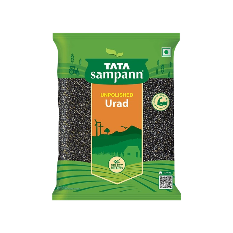 Tata Sampann Unpolished Kali Urad (Sabut) - Pack of 2 (Uddina Kalu)