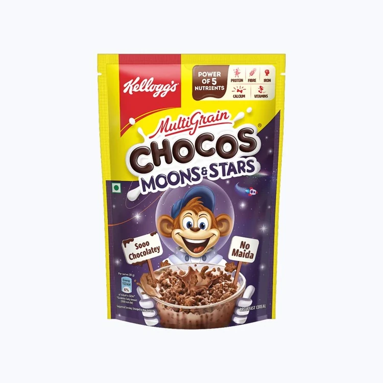 Kellogg's Multigrain Chocos Moons & Stars Kids Cereal