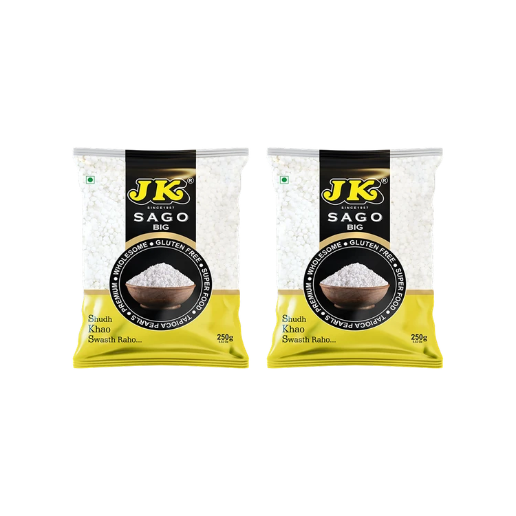 JK Big Sabudana/Badadana/Sago - Pack of 2 (Dodda Sabakki)