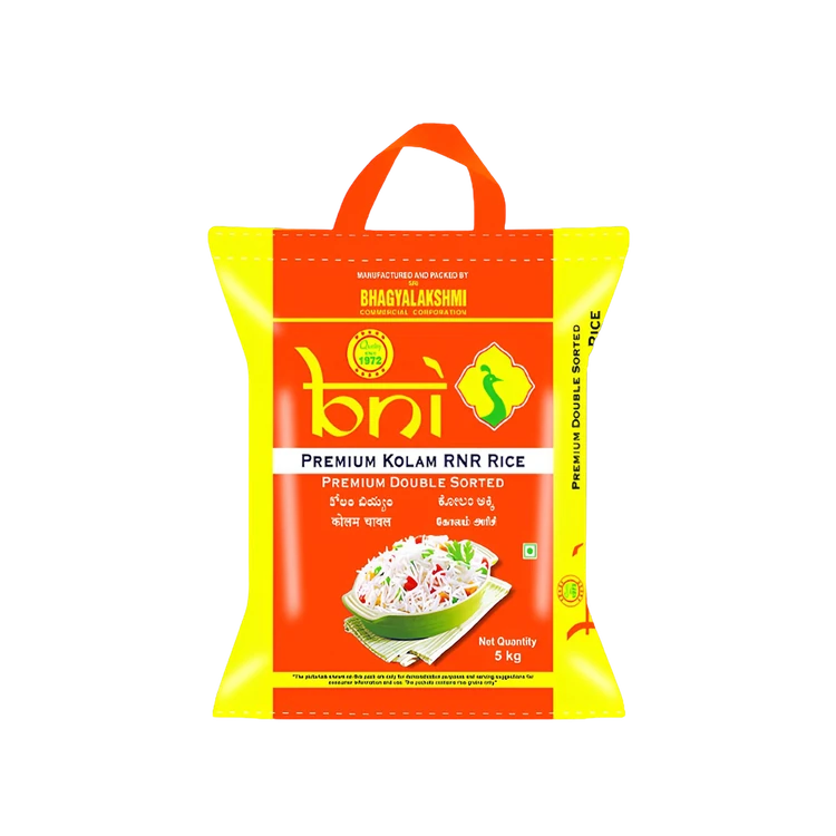 Bhagyalakshmi BNI Premium RNR Kolam Rice (Long Grain) (Kolam Akki)
