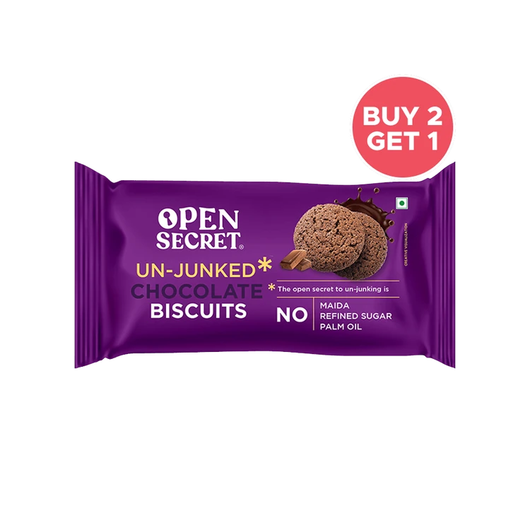 Open Secret Zero Maida Healthy Millet Biscuit - Chocolate - Buy 2 Get 1 Free
