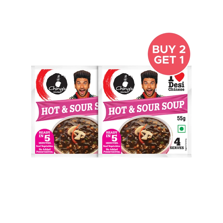 Ching's Secret Hot & Sour Veg Soup - Buy 2 Get 1 Free