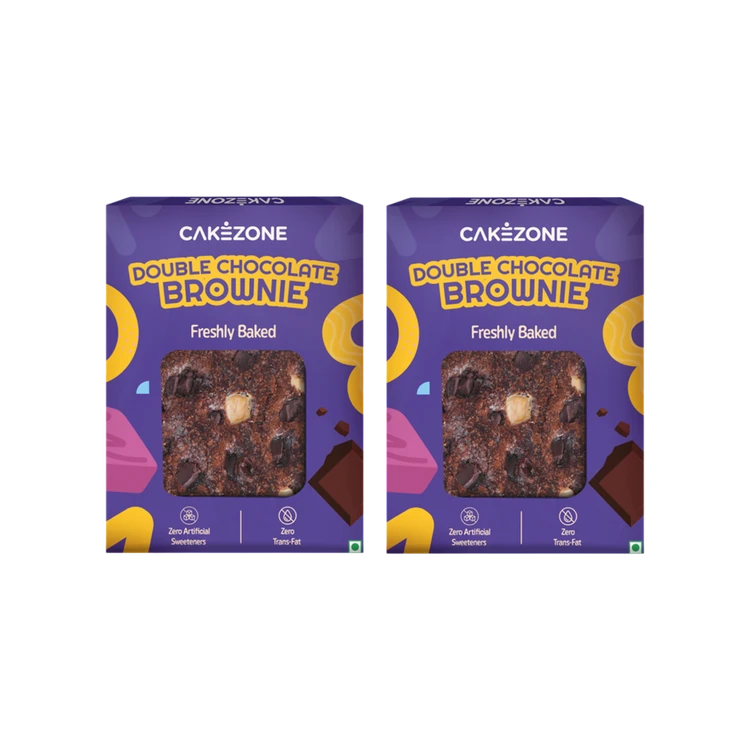 CakeZone Double Chocolate Brownie - Pack of 2