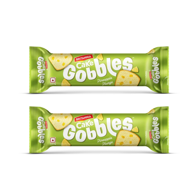 Britannia Pineapple Plunge Slice Cake - Pack of 2